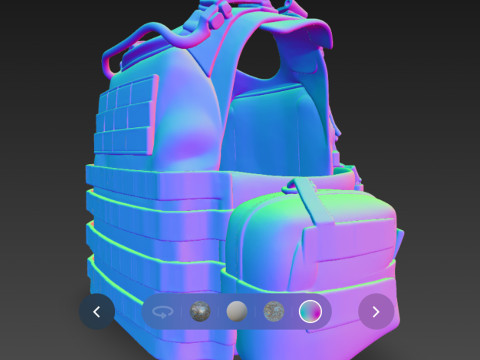 Military armor 3D 模型