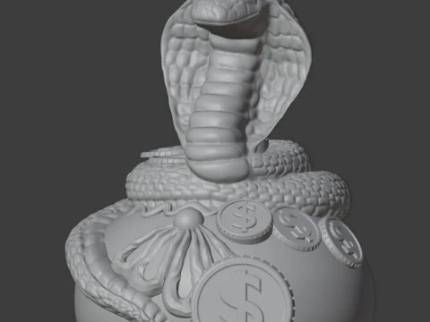 Snake 3D Print Model