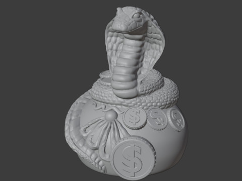 Snake 3D Print Model