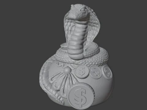 Snake 3D Print Model