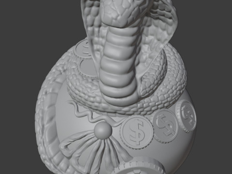 Snake 3D Print Model