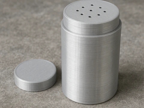 नमक शेकर काली मिर्च हल्दी लाल शिमला मिर्च शेकर 3D प्रिंट मॉडल