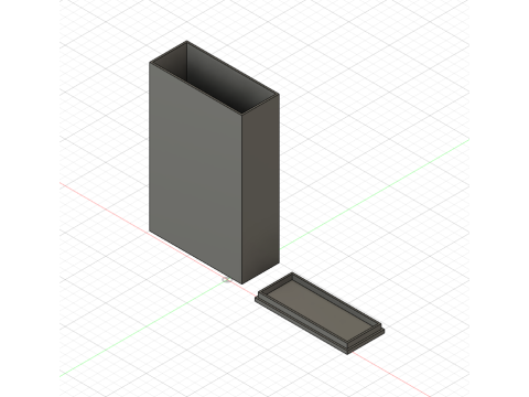 3D Case for 20 Cigarette Pack Modello di stampa 3D