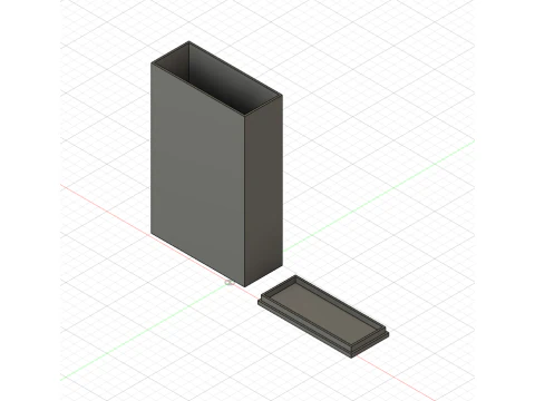 3D Case for 20 Cigarette Pack 3D Print Model