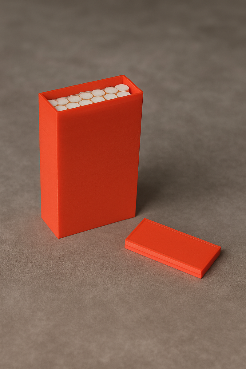 3D Case for 20 Cigarette Pack Modello di stampa 3D .c4d .max .obj .3ds .fbx .stl .blend 