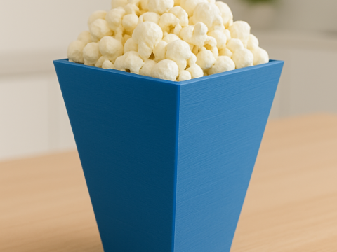 Box of popcorn 3D Print Model