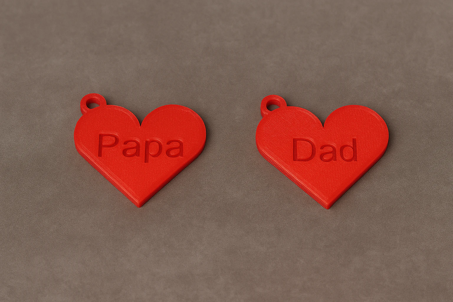 Fathers Day Keychain Llavero Dia del Padre 3D Print Model .c4d .max .obj .3ds .fbx .stl .blend 