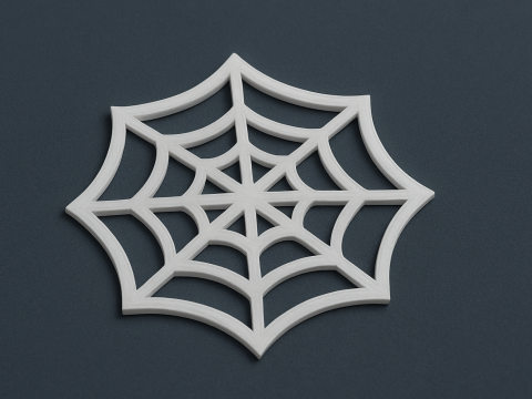Posavasos de telaraña de Halloween Modelo de impresión 3D