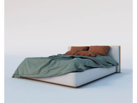 Bed 01 - Sottero 3D Model