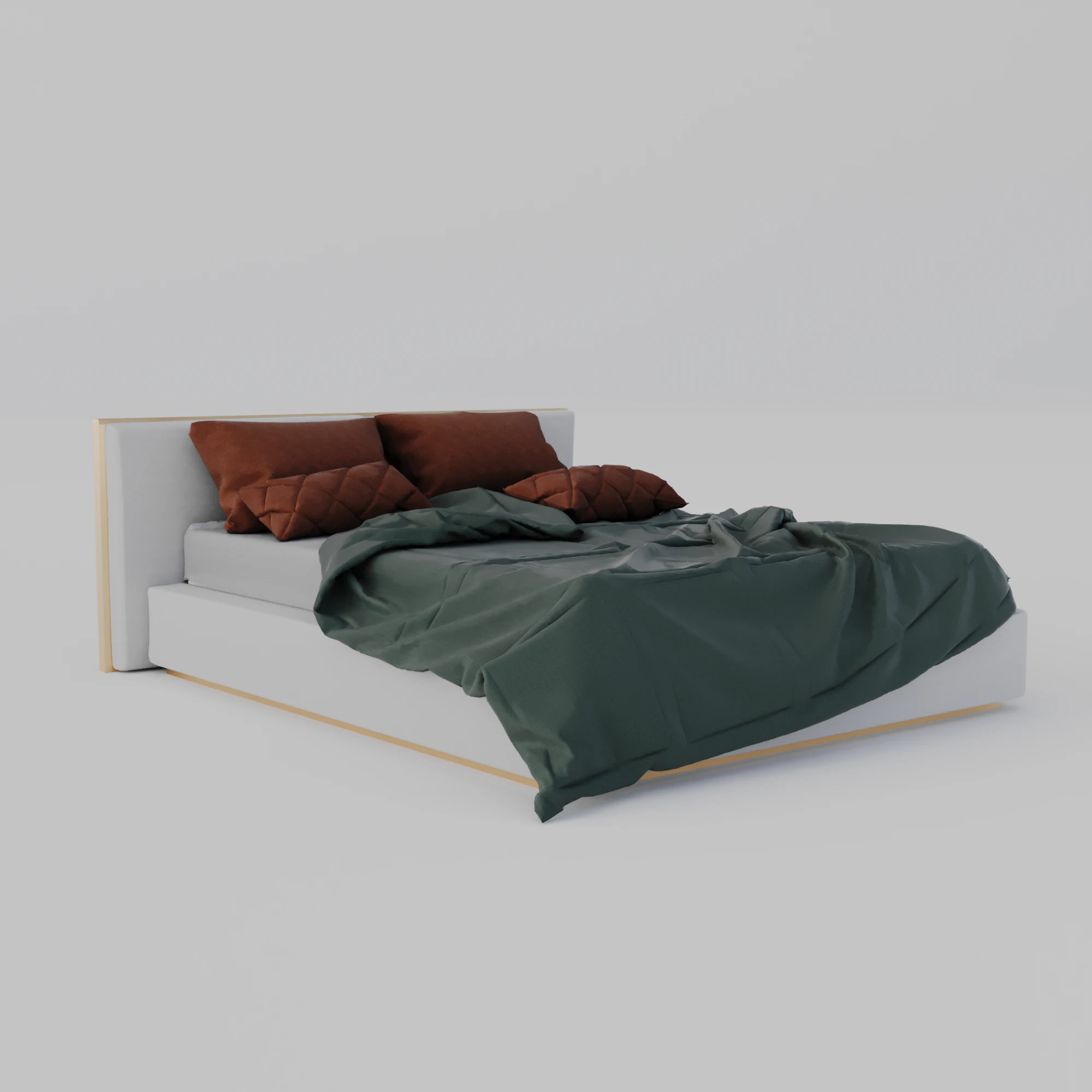 BedModel01 3D Model .c4d .max .obj .3ds .fbx .stl .blend 