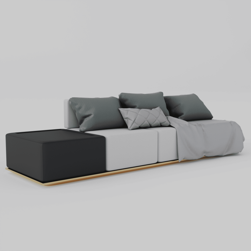 Sofa Model 01 3D Модель .c4d .max .obj .3ds .fbx .stl .blend 