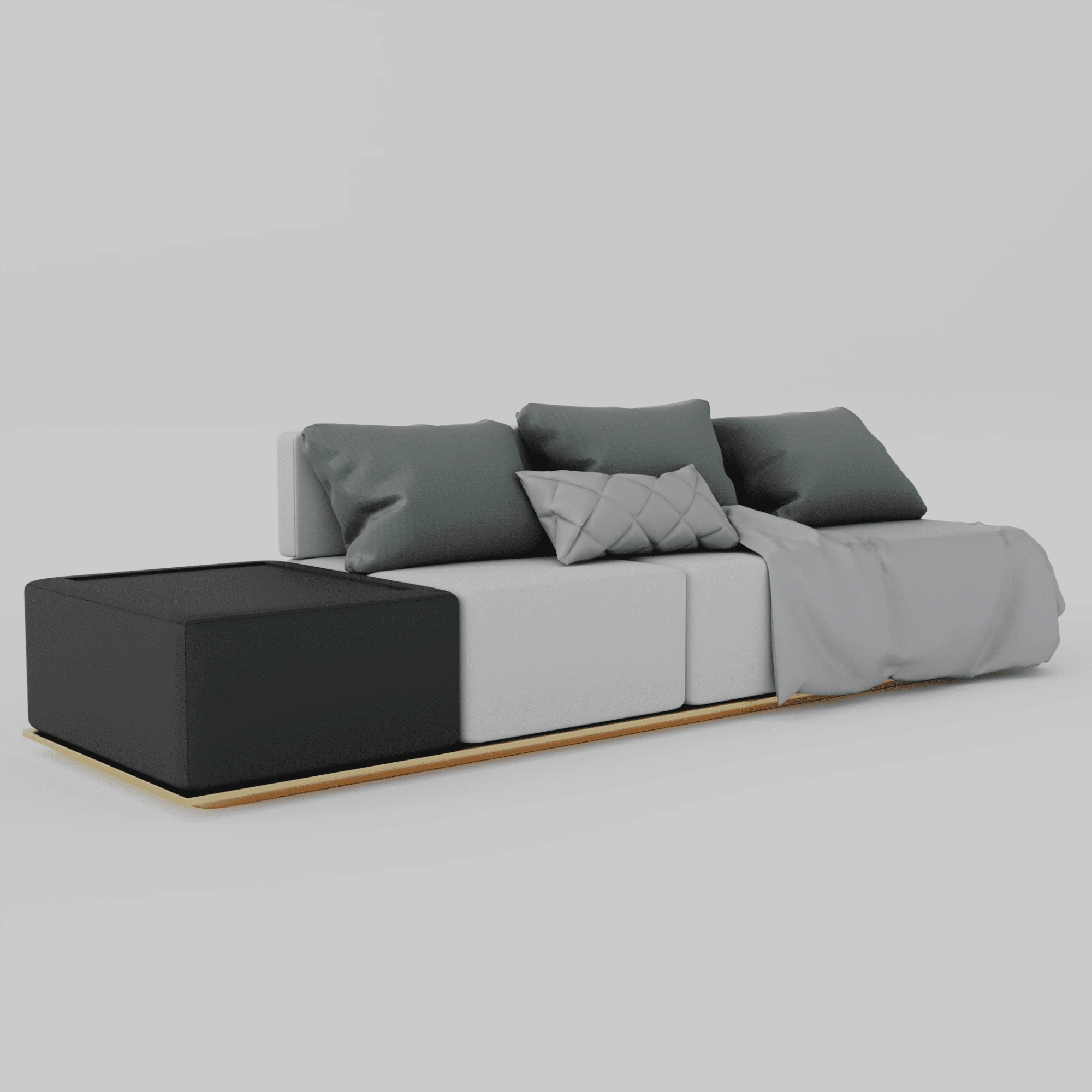 Sof&aacute; Modelo 01 Modelo 3D .c4d .max .obj .3ds .fbx .stl .blend 