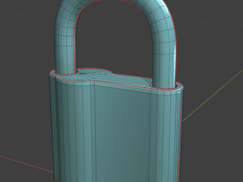 Padlock 3D Model