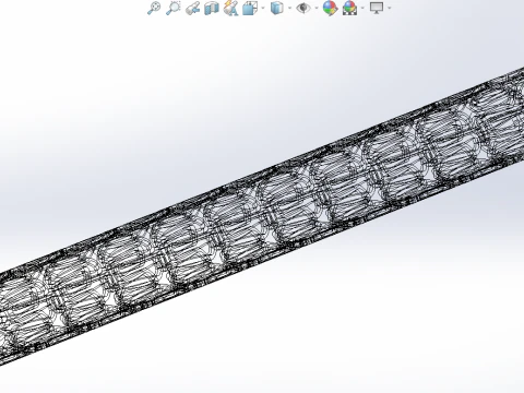 Hybrid Stent-Heart 3D Model