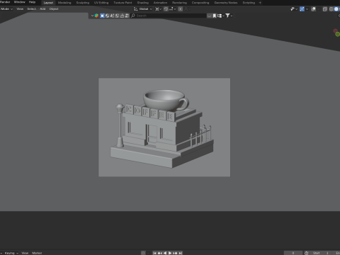Coffee Shop 3D Model