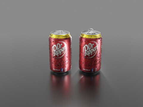 Soda Can with droplets 3Dモデル