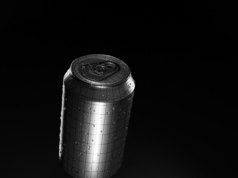 Soda Can with droplets Modèle 3D