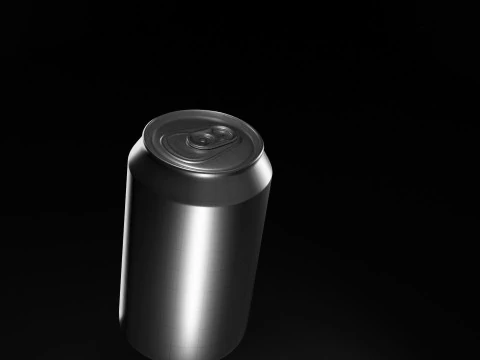 Soda Can with droplets 3D Model