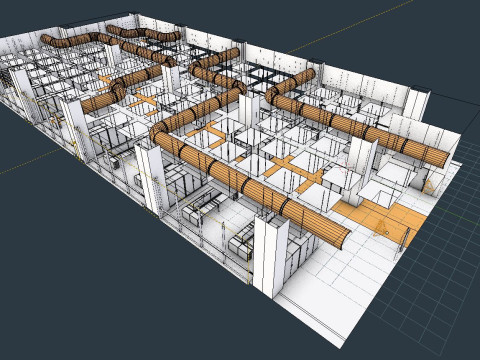 Office space 2 Model 3D
