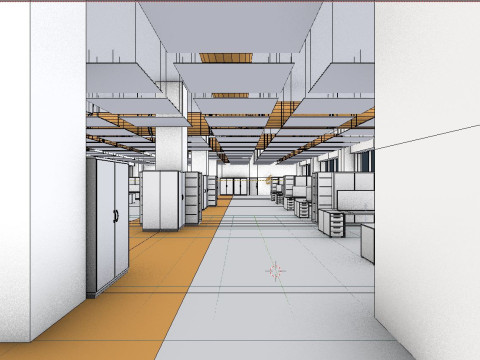 Office space 2 Model 3D
