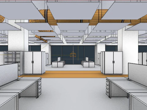 Office space 2 3D Model