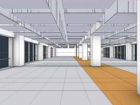Office space 2b 3D Model