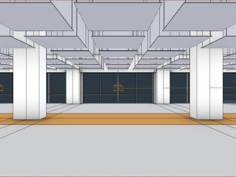 Office space 2b 3D मॉडल