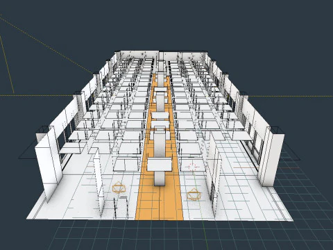 Office space 2b 3D Model