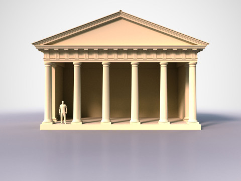 Doric Temple 3D Модель