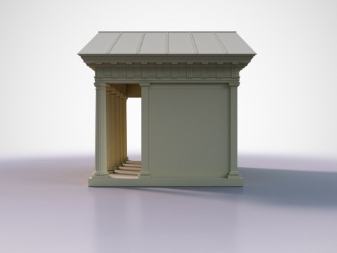 Doric Temple 3D 모델