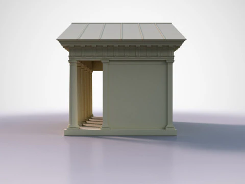 Doric Temple 3D Model