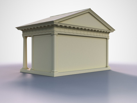 Doric Temple 3D 모델