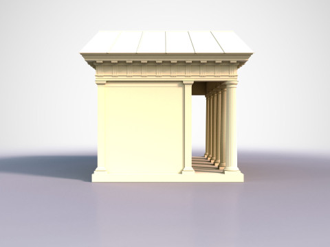 Doric Temple 3D 모델