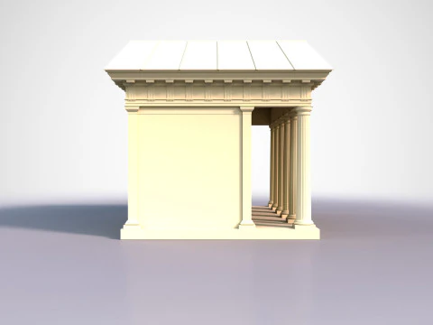 Doric Temple 3D Model
