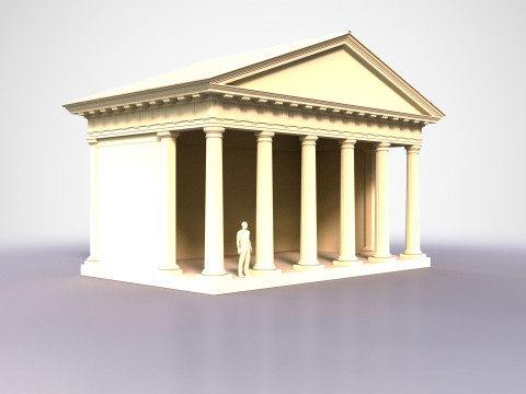 Doric Temple 3D 모델