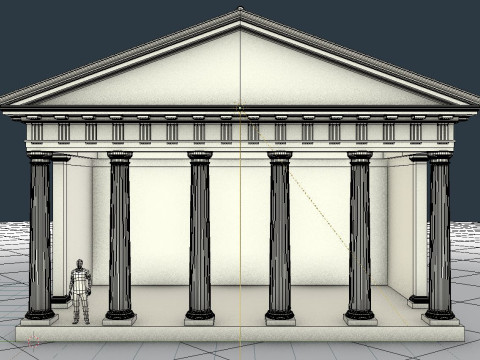 Doric Temple 3D 모델