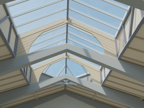 Factory Hall Interior 3D Model