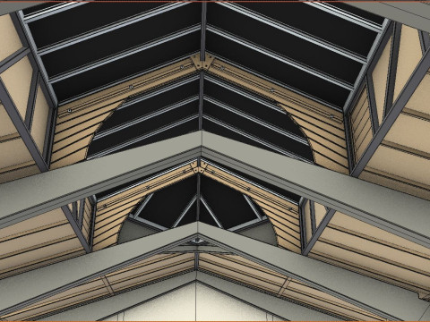 Factory Hall Interior 3D Model
