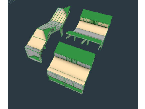 Factory Hall Interior 3D Model