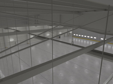 Airplane Hangar Interior 1 3D 模型