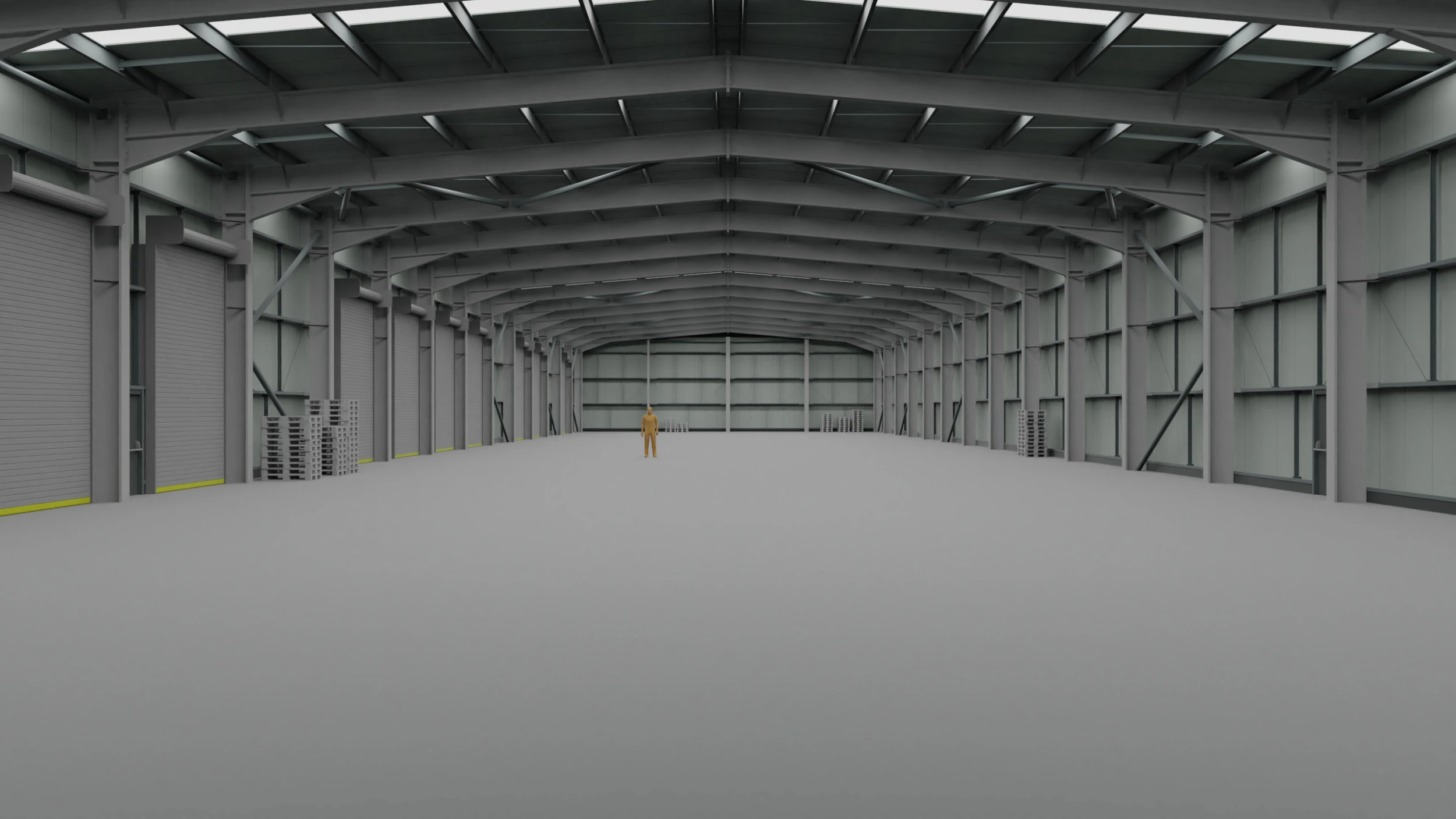 Warehouse Interior 2 3D Model .c4d .max .obj .3ds .fbx .stl .blend 