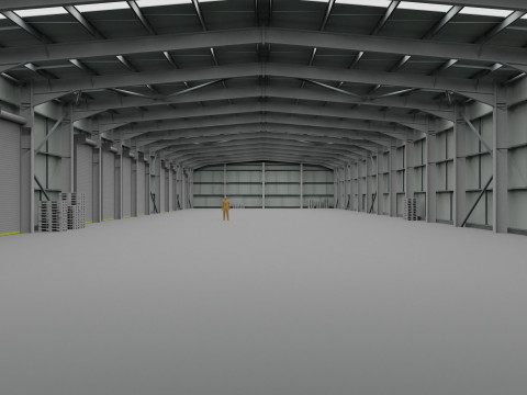 Warehouse Interior 2 3D-Modell