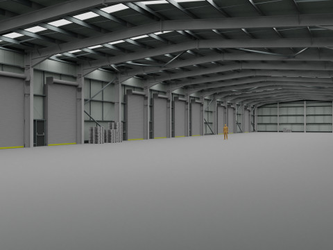 Warehouse Interior 2 3D 模型