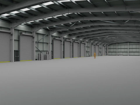 Warehouse Interior 2 3D Model