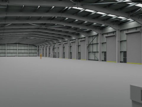 Warehouse Interior 2 3D Model