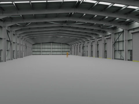 Warehouse Interior 2 3D Model
