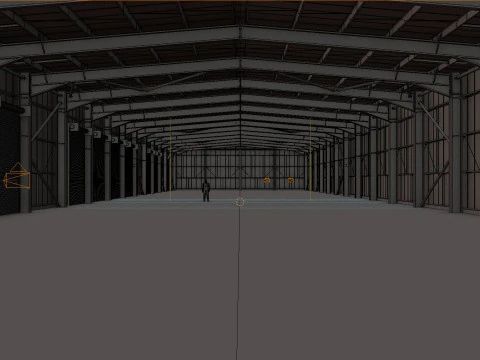 Warehouse Interior 2 3D Model