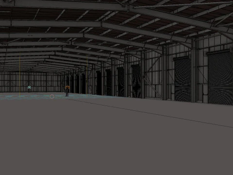 Warehouse Interior 2 3D Model