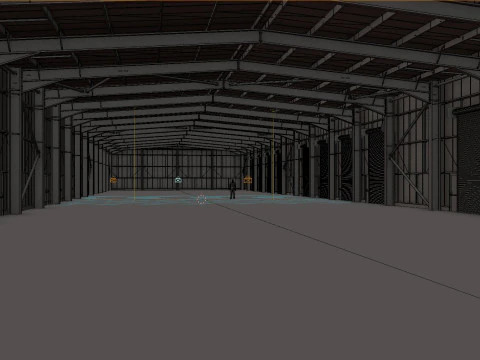 Warehouse Interior 2 3D Model