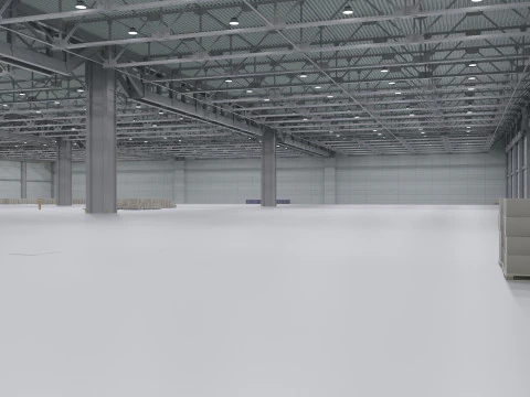 Warehouse Interior 3 3D Model